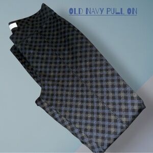 ‼️𝐎𝐋𝐃 𝐍𝐀𝐕𝐘 HI WAIST PATTERNED PONTE KNIT STEVIE PANTS